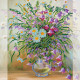 Charts on artistic canvas Bluebells