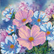 Charts on artistic canvas Flower extravaganza