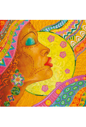 Charts on artistic canvas African girl