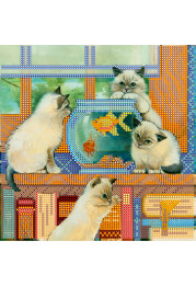 Charts on artistic canvas Gold fish