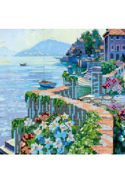 Charts on artistic canvas Sea view