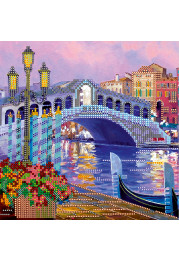 Charts on artistic canvas Venice lights