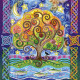 Charts on artistic canvas At the magic oak