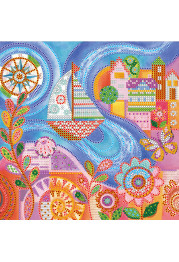 Charts on artistic canvas Far country