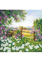 Charts on artistic canvas Carpathian fields