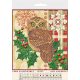 Charts on artistic canvas Owl and holly