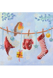 Charts on artistic canvas Good New Year spirit