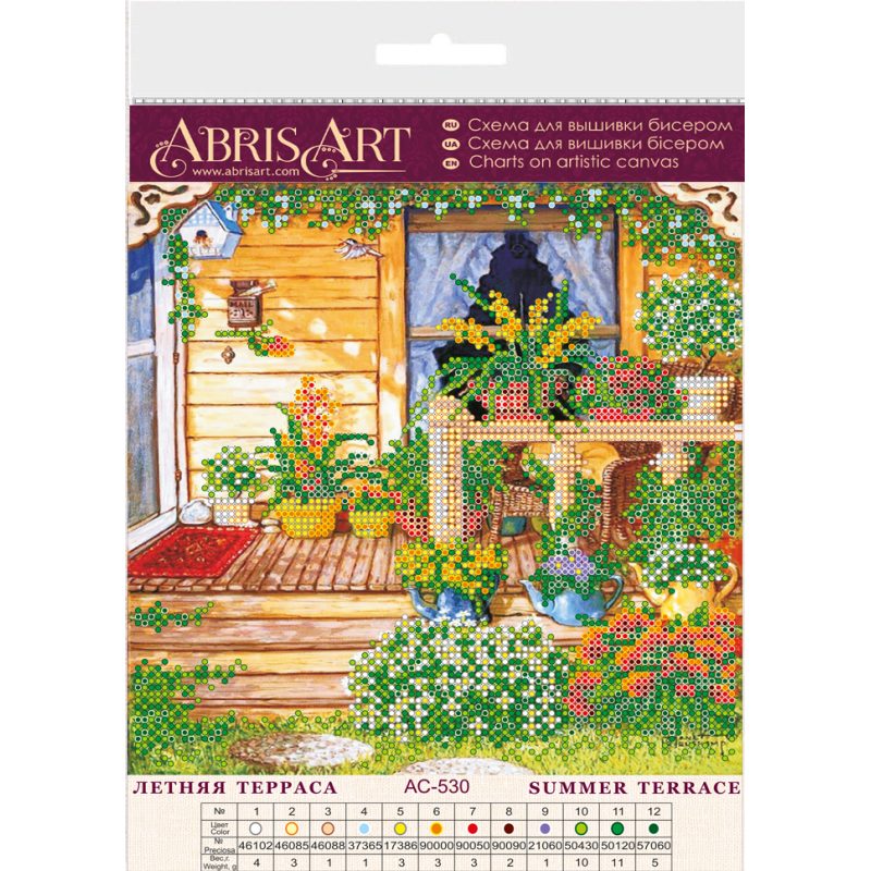 Charts on artistic canvas Summer terrase