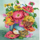 Charts on artistic canvas Red poppies