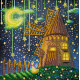 Charts on artistic canvas Starry dawn