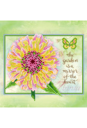 Charts on artistic canvas Zinnia