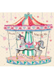 Charts on artistic canvas Carousel of happiness