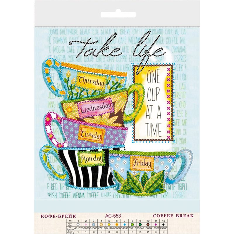 Charts on artistic canvas Coffee break
