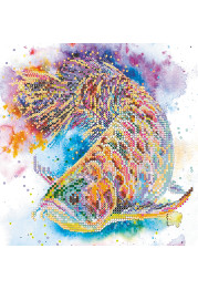Charts on artistic canvas Good luck fish
