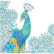 Charts on artistic canvas Azure design