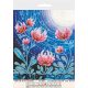 Charts on artistic canvas Flowers under the moon