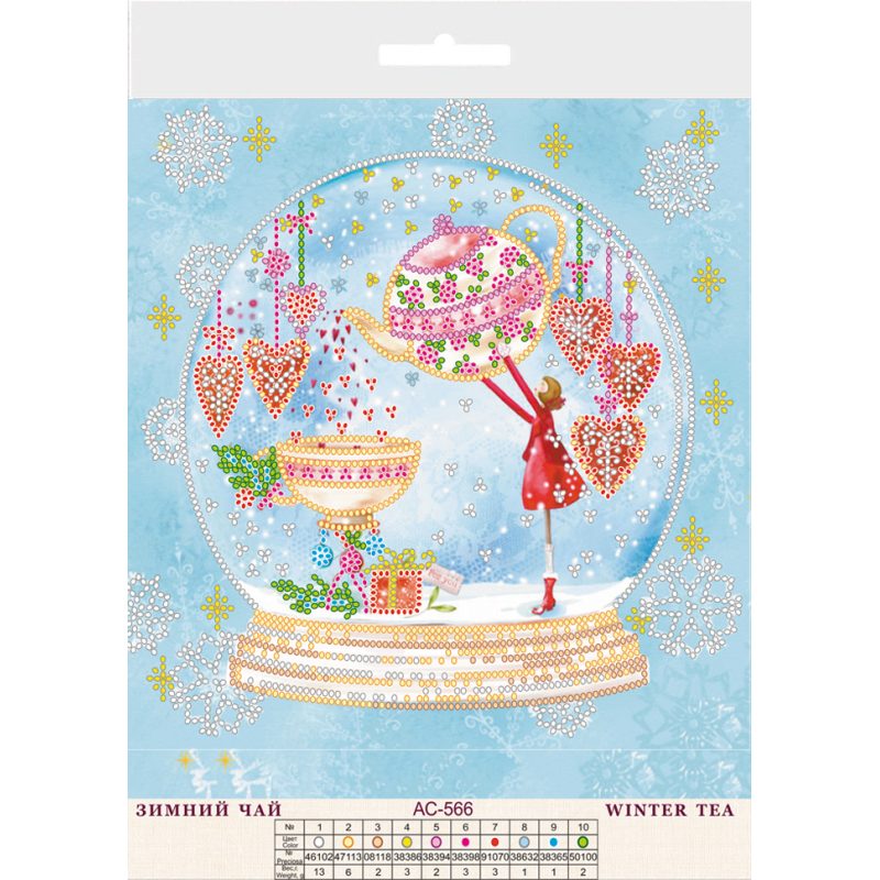 Charts on artistic canvas Winter tea