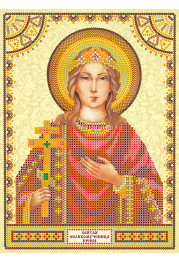 Icon's charts on artistic canvas St. Irene