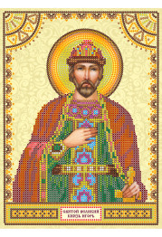 Icon's charts on artistic canvas St. Igor
