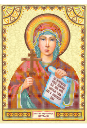 Icon's charts on artistic canvas St. Natalia