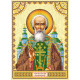 Icon's charts on artistic canvas St. Sergius