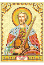 Icon's charts on artistic canvas St. Alexander