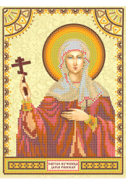 Icon's charts on artistic canvas St. Daria