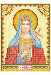 Icon's charts on artistic canvas St. Catherine