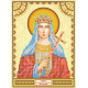 Icon's charts on artistic canvas St. Catherine