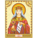 Icon's charts on artistic canvas St. Barbara