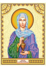 Icon's charts on artistic canvas St. Anastasia