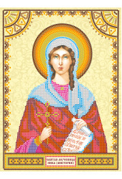 Icon's charts on artistic canvas St. Victoria