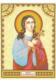 Icon's charts on artistic canvas St. Vera