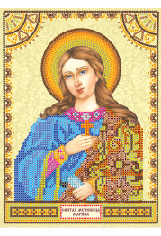 Icon's charts on artistic canvas St. Marina