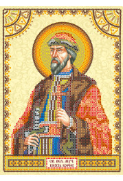 Icon's charts on artistic canvas St. Boris