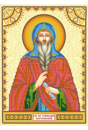 Icon's charts on artistic canvas St. Gennady