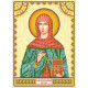 Icon's charts on artistic canvas St. Zinaida