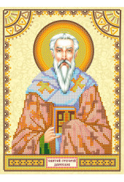 Icon's charts on artistic canvas St. Gregory