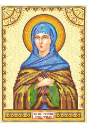 Icon's charts on artistic canvas St. Taisiya