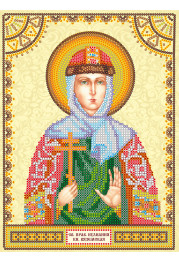 Icon's charts on artistic canvas St. Juliana