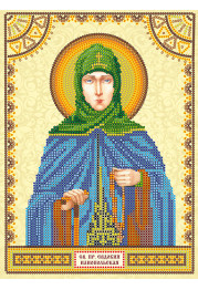 Icon's charts on artistic canvas St. Eudocia