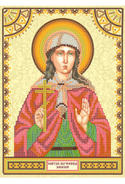 Icon's charts on artistic canvas St. Emily