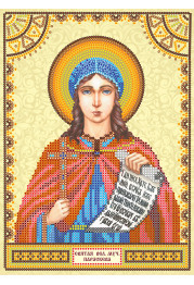 Icon's charts on artistic canvas St.Praskovya