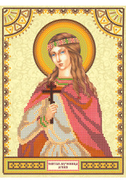 Icon's charts on artistic canvas St. Agnes