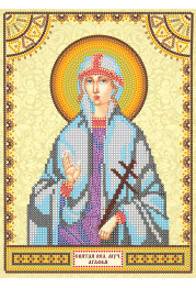 Icon's charts on artistic canvas St. Agatha
