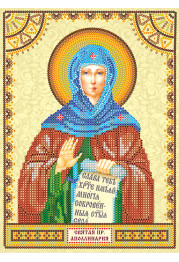 Icon's charts on artistic canvas St. Pauline