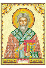 Icon's charts on artistic canvas St. Tarasius (Taras)