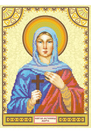Icon's charts on artistic canvas St. Martha