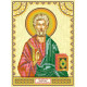 Icon's charts on artistic canvas St. Matthew