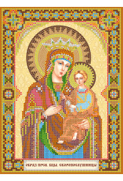 Icon's charts on artistic canvas Icon of the Mother of God “The Quick to Hearken”